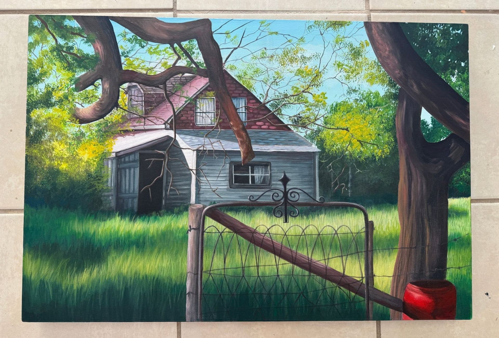 Commissioned painting by Amanda Dolan